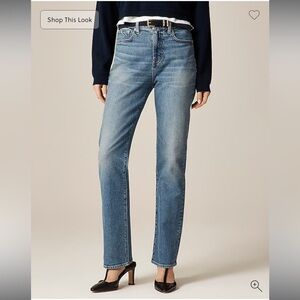 J. Crew Factory Blue Women's Blue Jeans Medium Wash Stretch Sz 29R Preppy Chic